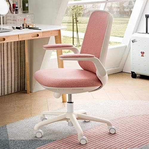 Jugend- und Kinder-Drehstuhl Easy White, max. Belastung bis 150 kg, höhenverstellbar von 4 0 bis 50 cm, verstellbare Lordosenstütze, umklappbare Armlehnen, Wippmechanik bis 17