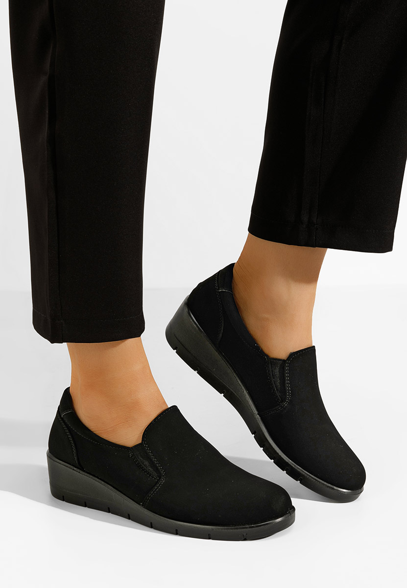 Chaussures casual femme noirs Utonia
