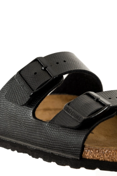Sandales - nu-pieds birkenstock arizona bf narrow 11926 -shiny lizard black