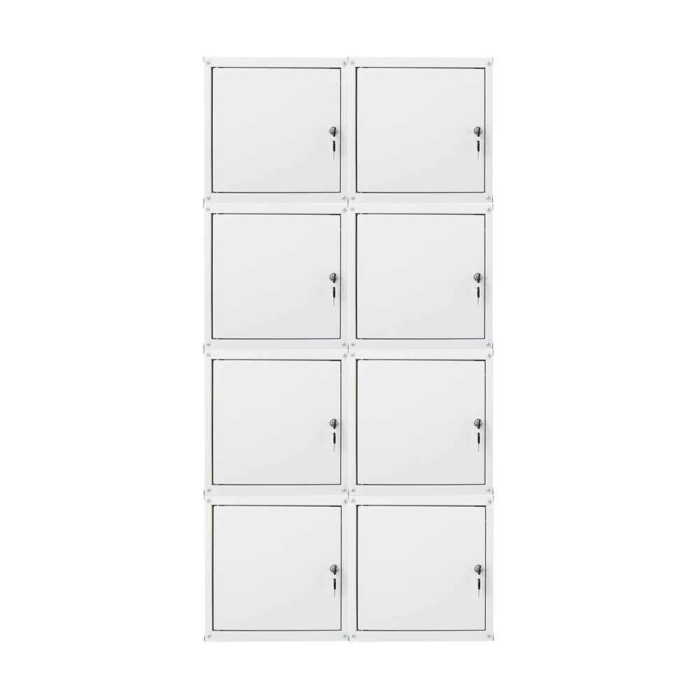 PROREGAL Mega Deal 8x locker cubes Cubic HxBxD 35 x 35 x 35 cm grijs