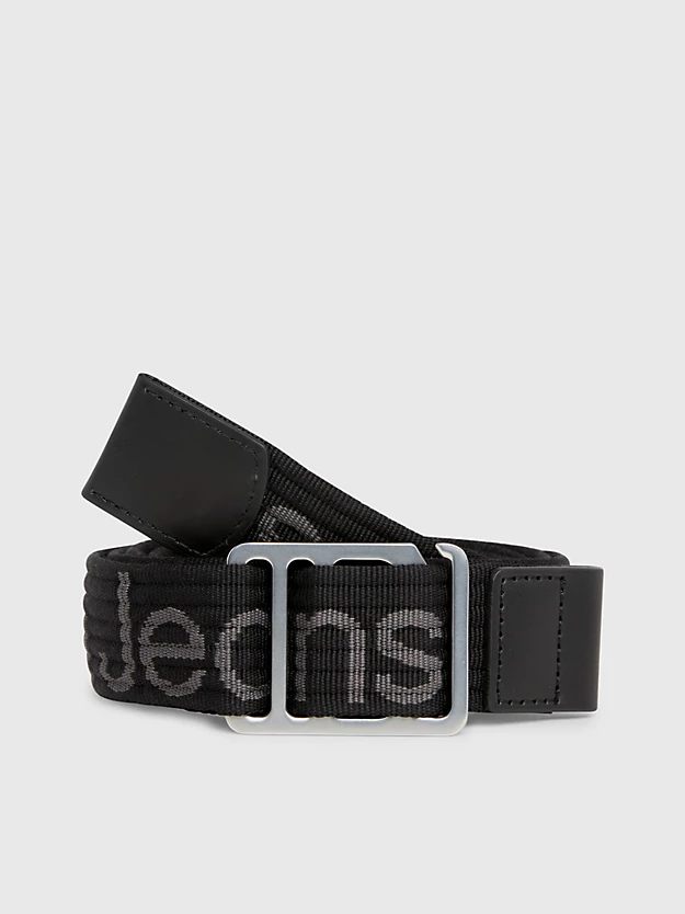 Cinto de fita jacquard com logotipo