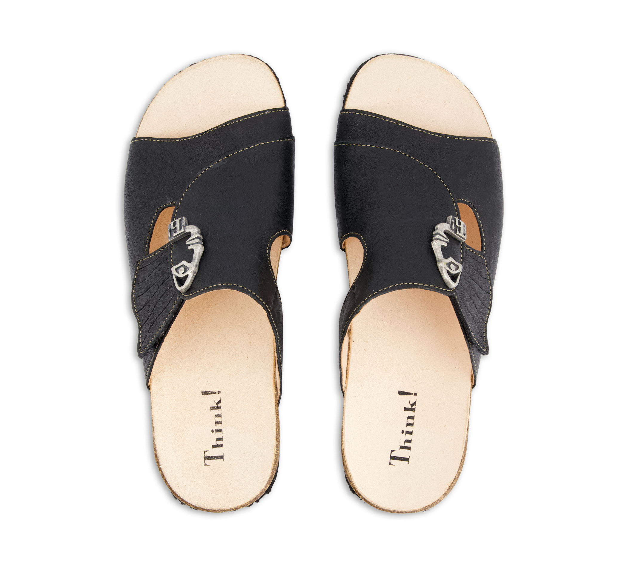 Think! Mizzi - Offene Hausschuhe schwarz