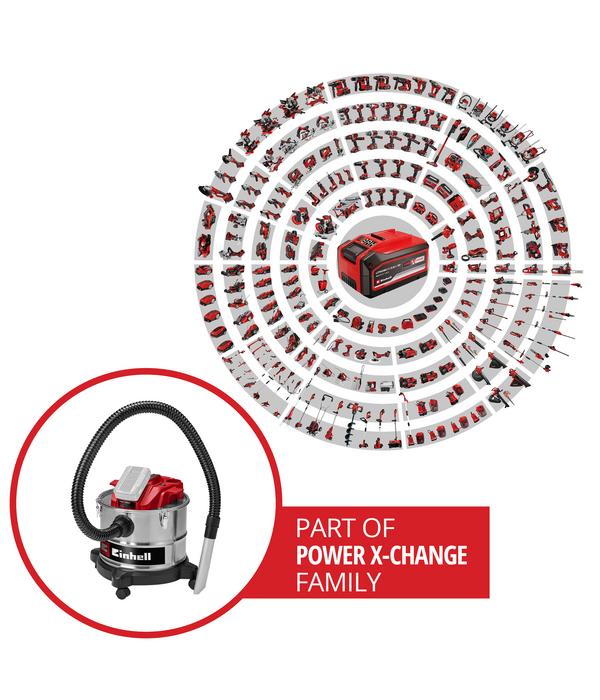 Einhell Akku-Aschesauger TE-AV 18/15 Li C-Solo