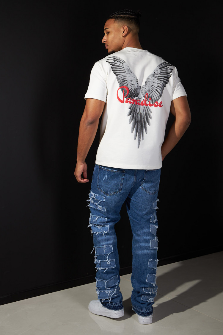 T-shirt blanc paradise