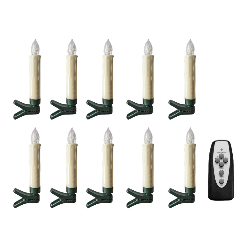 Batteridrevet juletrebelysning LED 10-pk IP20