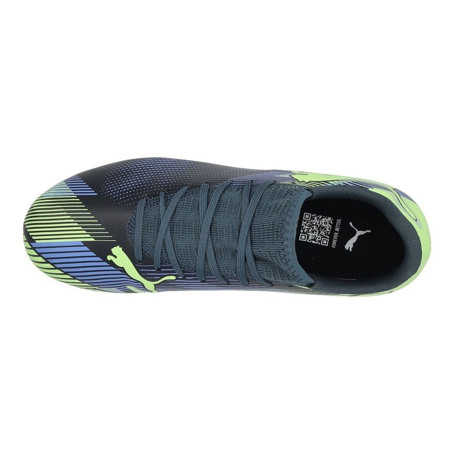 PUMA Future 7 Play MG Lights Out - Gray Skies/Violet/Fizzy Apple/Blanc Enfant
