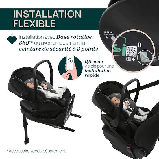 Siège auto First-Seat Recline i-Size   Black satin        de               Chicco