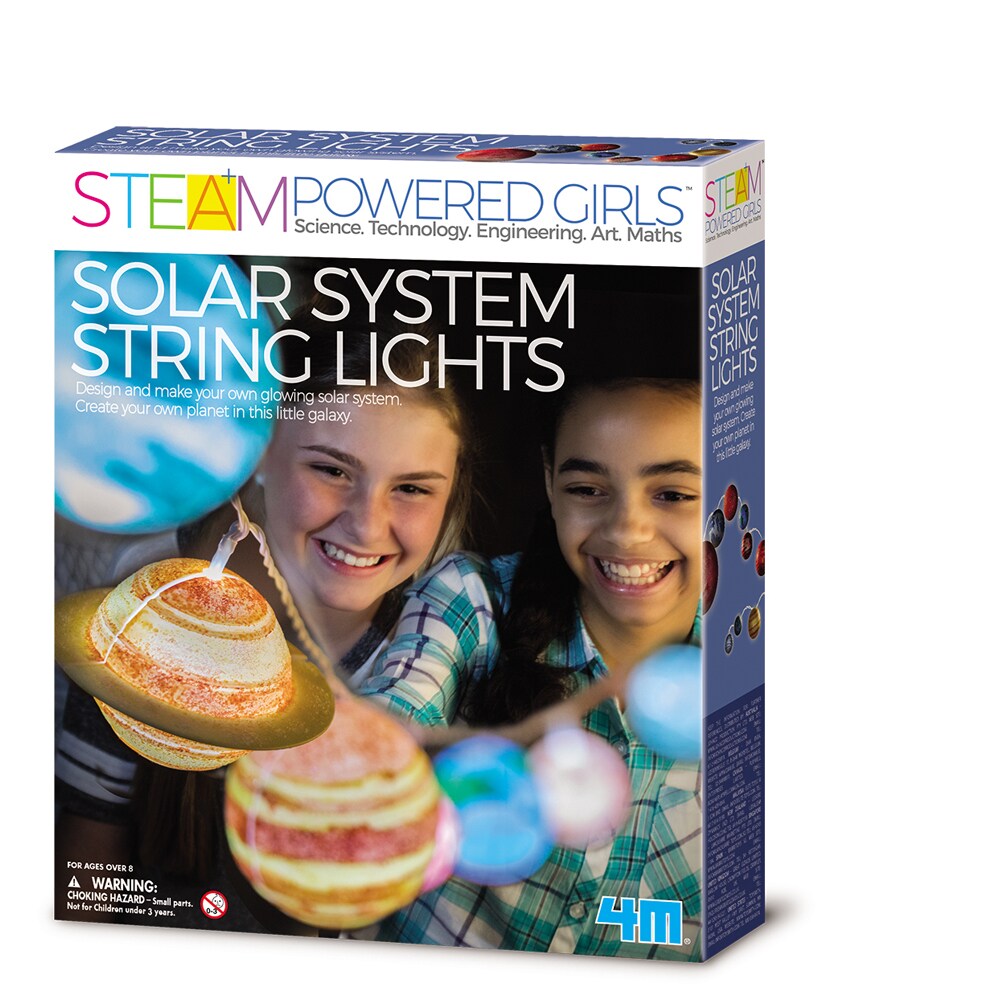 4M Steam Powered Girls - Solarsystem Lichterkette