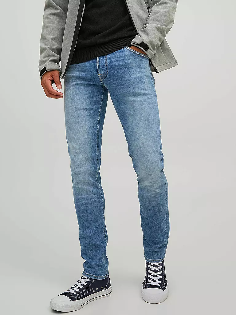 JACK & JONES Jeans Slim Fit JJIGLENN hellblau
