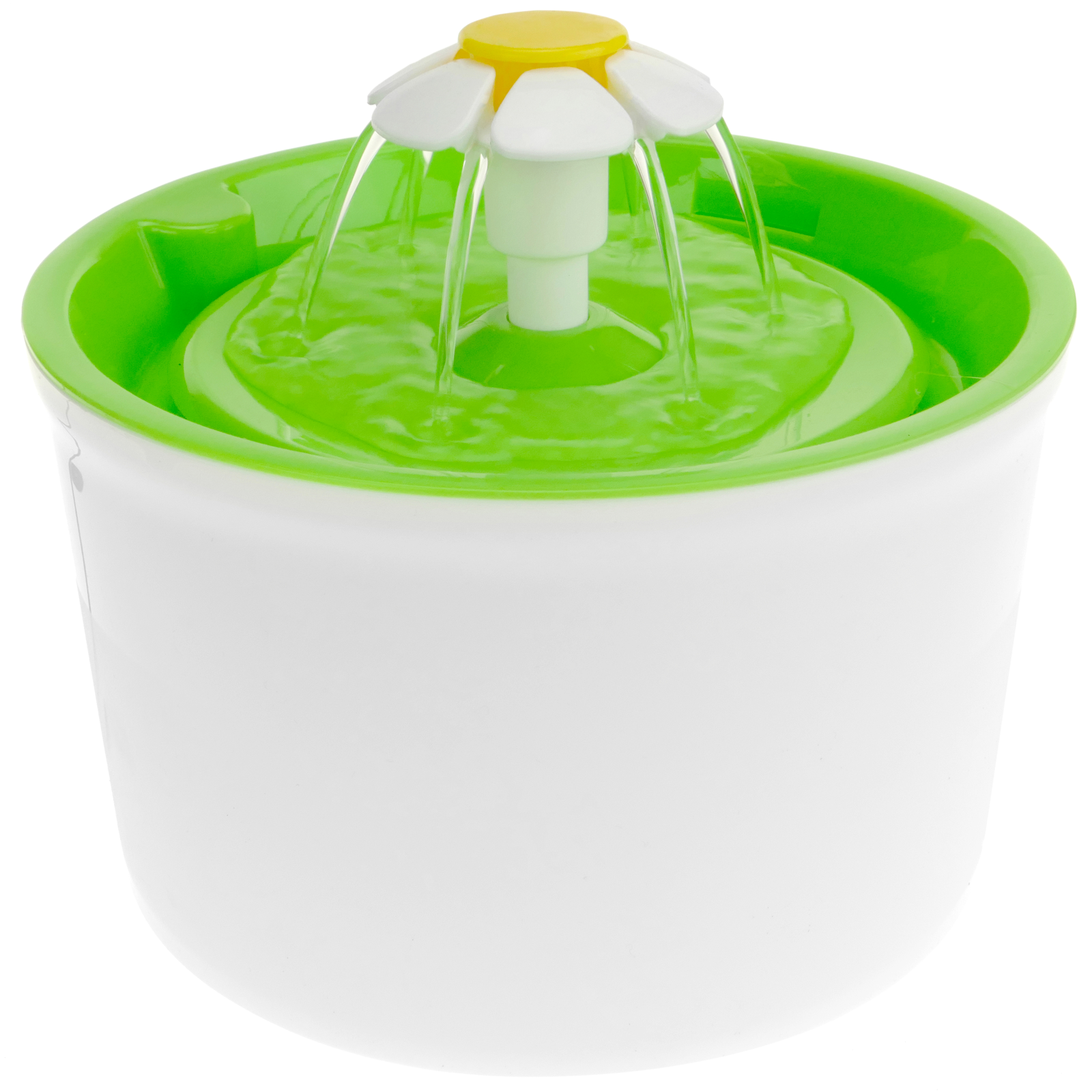 Fonte de água verde de 2,5 litros para cães e gatos. Fonte elétrica com dispensador de água filtrada para animais de estimação.