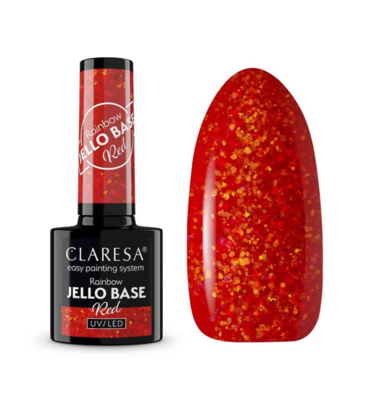 Claresa - *Rainbow Jello Base* - Esmalte semipermanente - Red