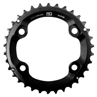 PLATEAU VTT 4BRA D.96 POUR SHIMANO DEORE M6000 DOUBLE 34DTS EXTERIEUR ORIGINE 10V.