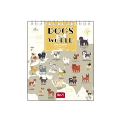 Legami Special Edition - Calendrier 2024 - 12 x 14,5 cm - chiens du monde