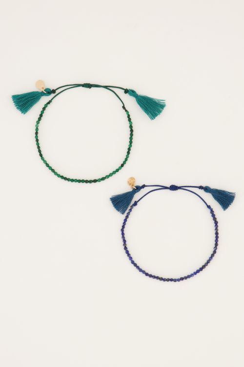 Armbanden set met edelsteen