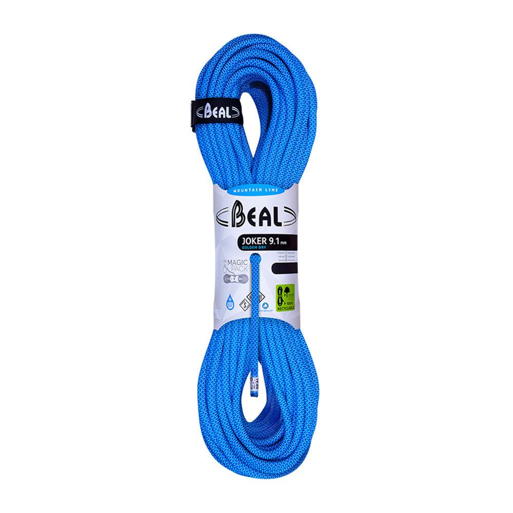 Beal JOKER 9.1MMX50M GD DC - Corde polyvalente bleu
