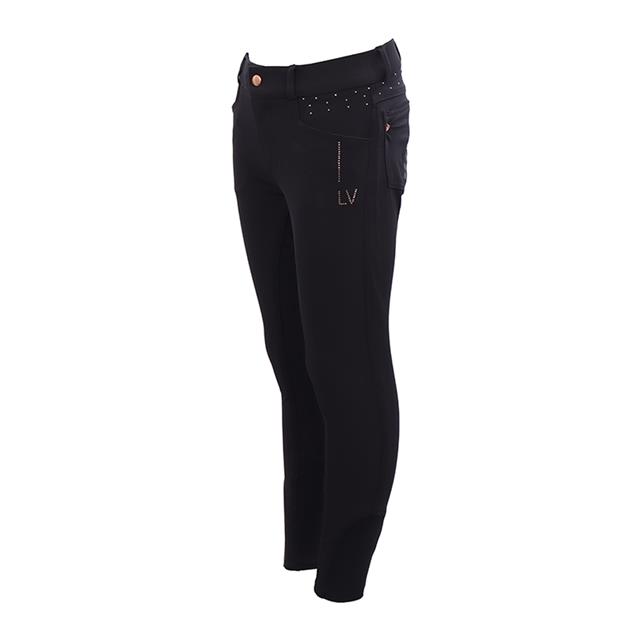 Paardrijbroek La Valencio LVWilhelmina Full Grip Kids Grijs
