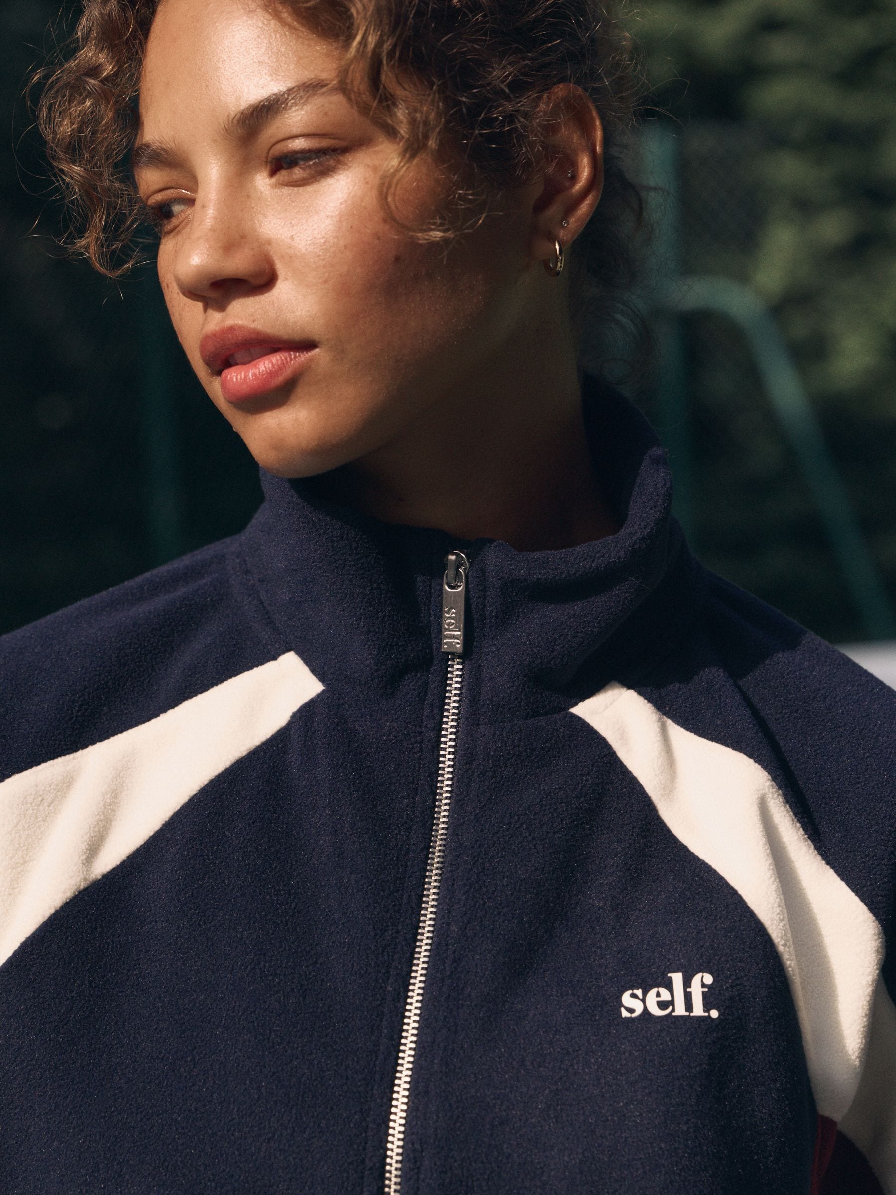 self. Micro Fleece Zip Through Jacket