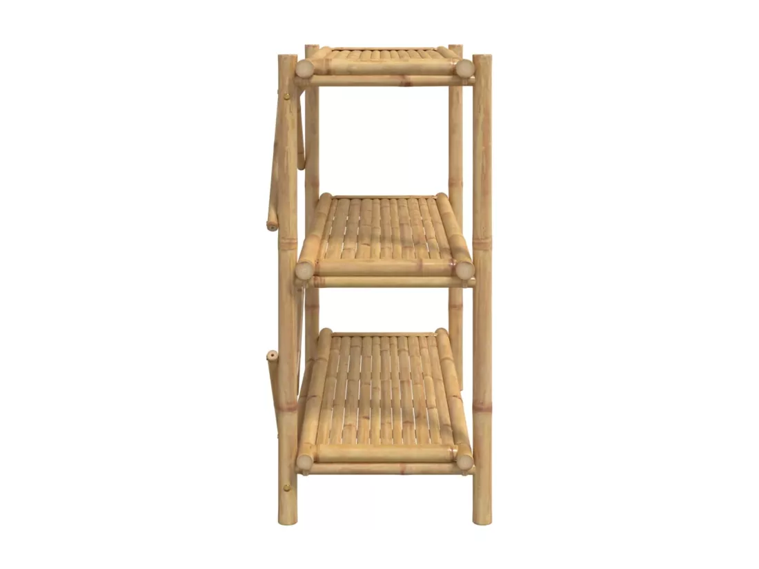Étagère à 3 niveaux 100x40x90 cm bambou