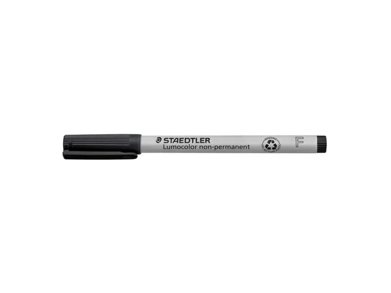 Staedtler Lumocolor sort F 0,6 mm 316-9 non-permanent - (10 stk.)