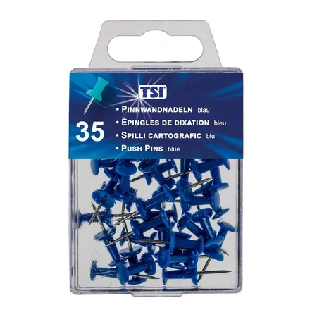 TSI Pinnwandnadeln blau, 35 Stück