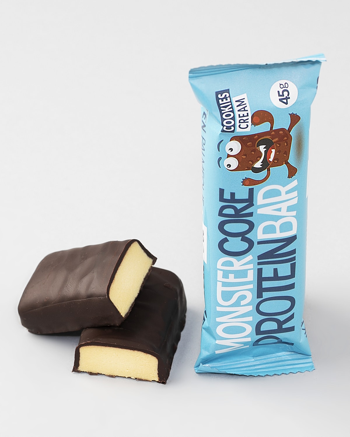 Monster Core Protein Bar Cookies &amp; Cream 45g