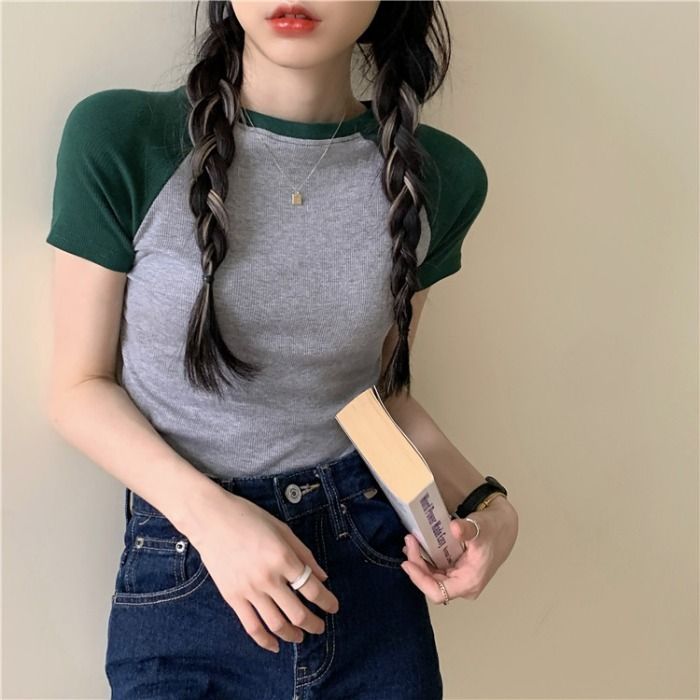 GOUB - T-shirt met korte mouwen en raglanmouwen