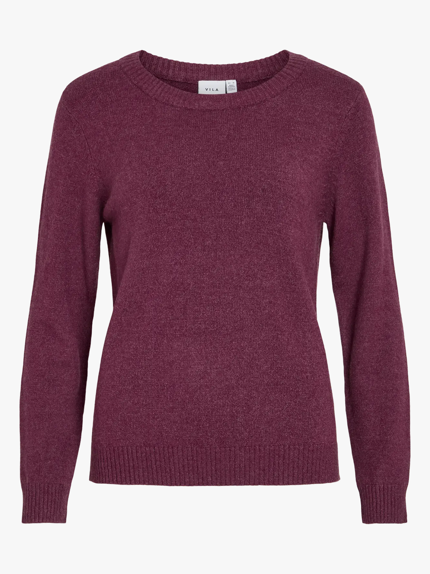 Viril O-Neck Long Sleeve Knit Top