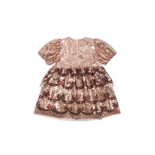 Konges Sløjd Starla Bow Wow Kjole, Gold Blush, 104 cm
