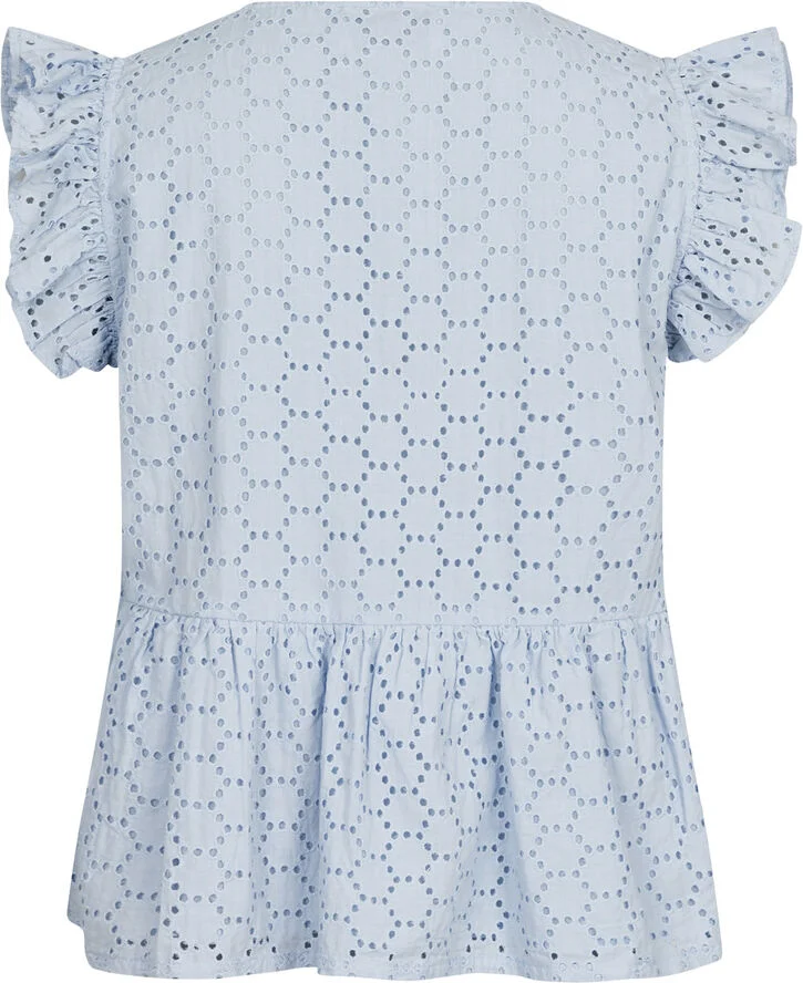 Neo Noir Palasi Broiderie Top Light blue