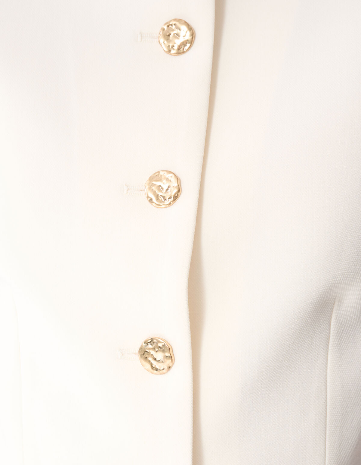 Peplum Gilet Wit