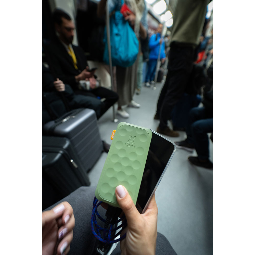 (20W) 10000mAh Fuel Series 5 Dual USB C / USB A Powerbank Power Delivery Ladegerät (FS5103) Sage Green