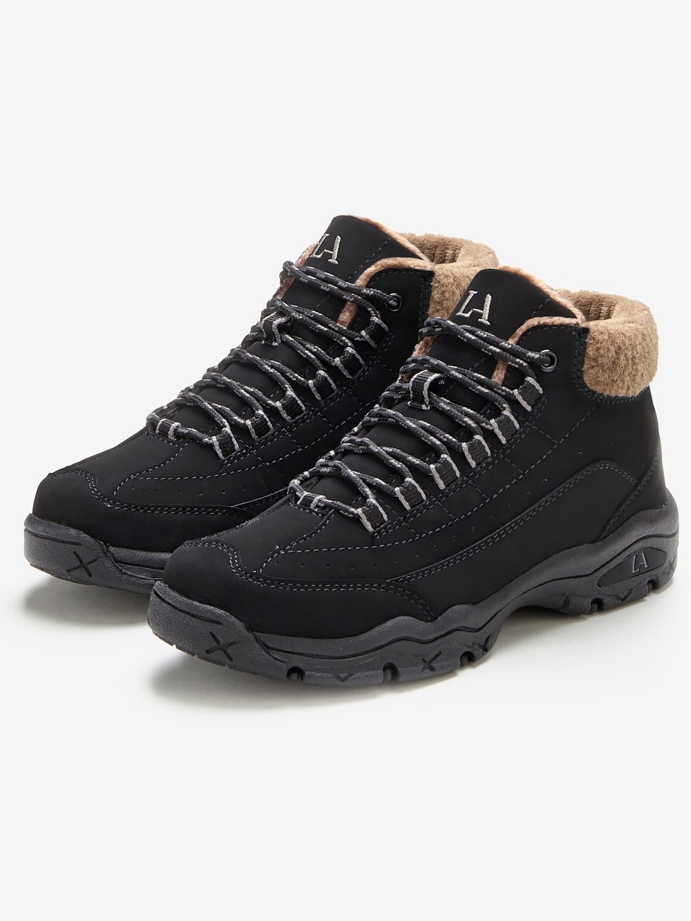 Bottines d'hiver à la doublure chaude et toute douce