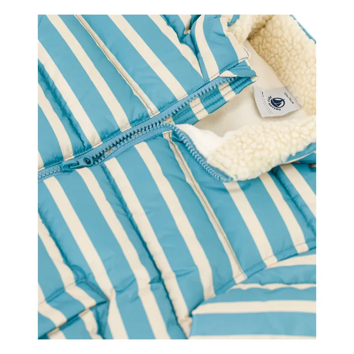 Petit Bateau Doudoune à Capuche Rétractable  | Bleu