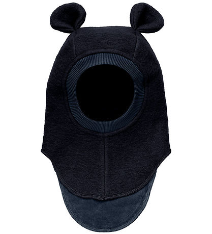 Huttelihut Elefanthue - Uld - 2-lags - Dark Navy m. ?rer