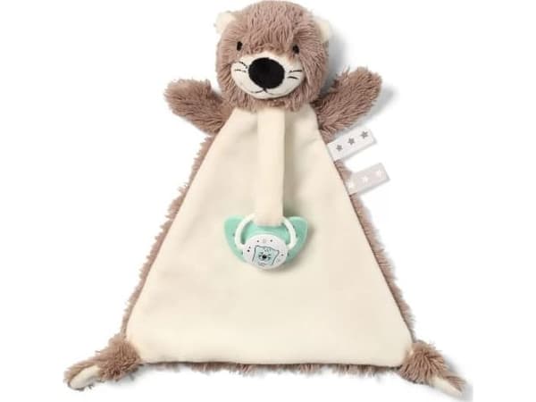 BabyOno Otter Maggie Baby Ono kosetøy med smokksjarm