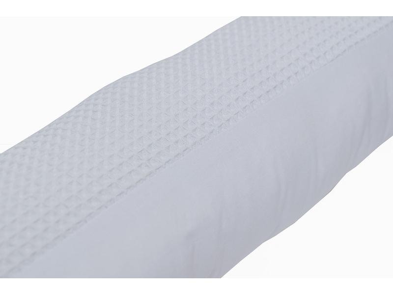 Ullenboom Nestschlange Waffel Uni Grau 300 cm Bettschlange für Babybett
