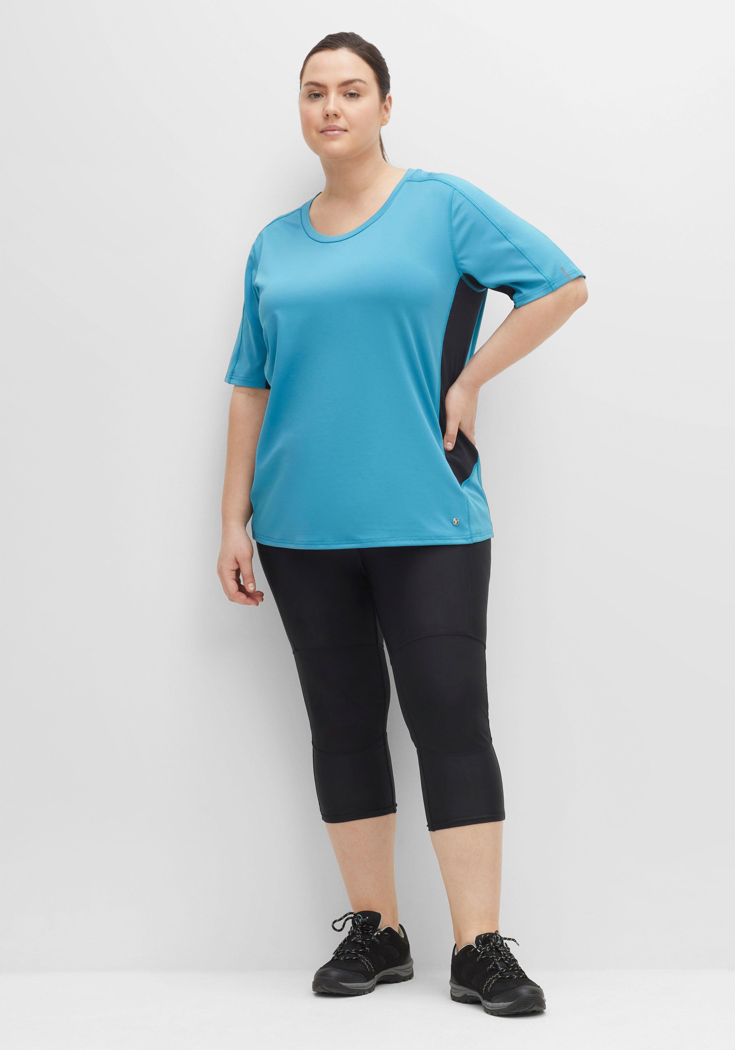 Sportleggings in Caprilänge, mit Kontrast-Innenbund
