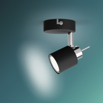 Philips Meranti opbouwspot zwart 35W