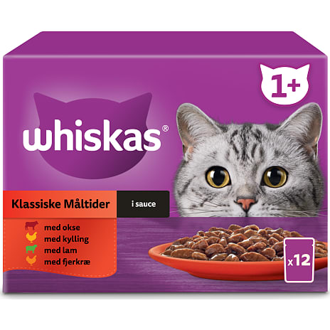 Vådfoder i sovs m. okse, kylling, lam og fjerkræ