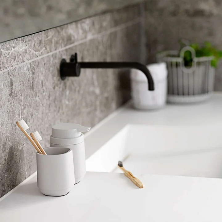 Zone Denmark - Time Zahnputzbecher, soft grey