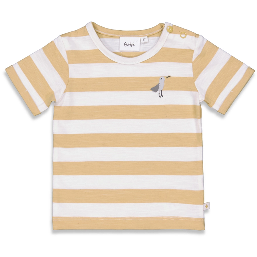 Feetje T-Shirt Ringel Beach Days Sand Melange