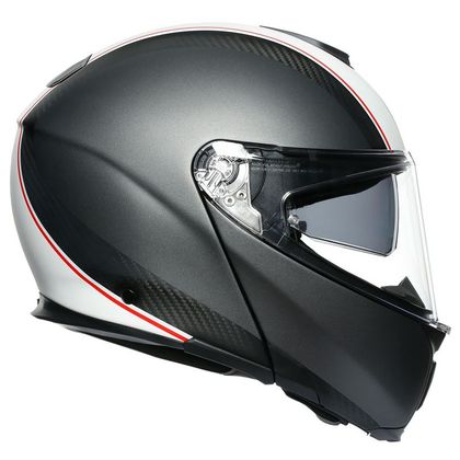 Casque AGV SPORTMODULAR - COVER - Carbone / Blanc