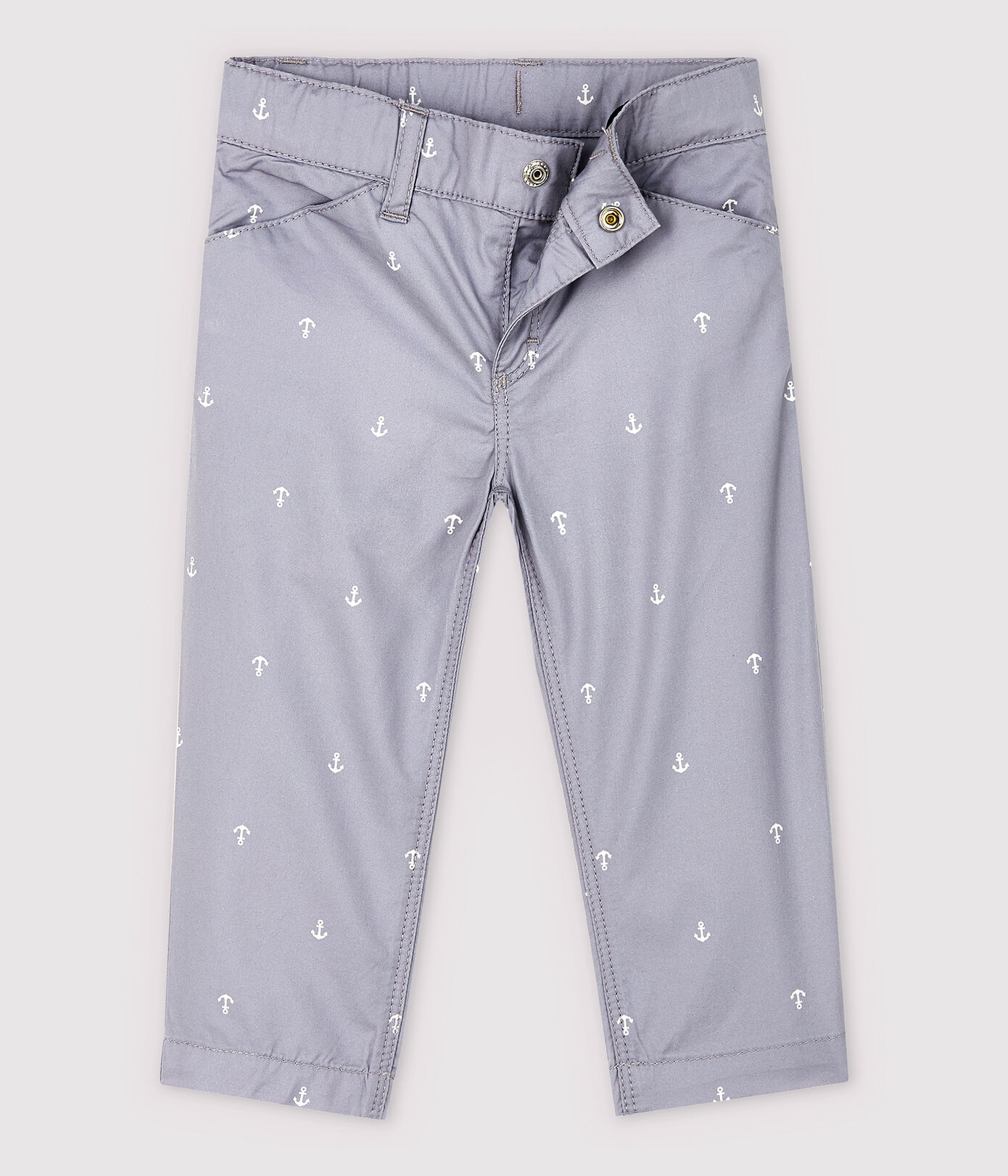 Pantalon en twill en brodé bébé garçon