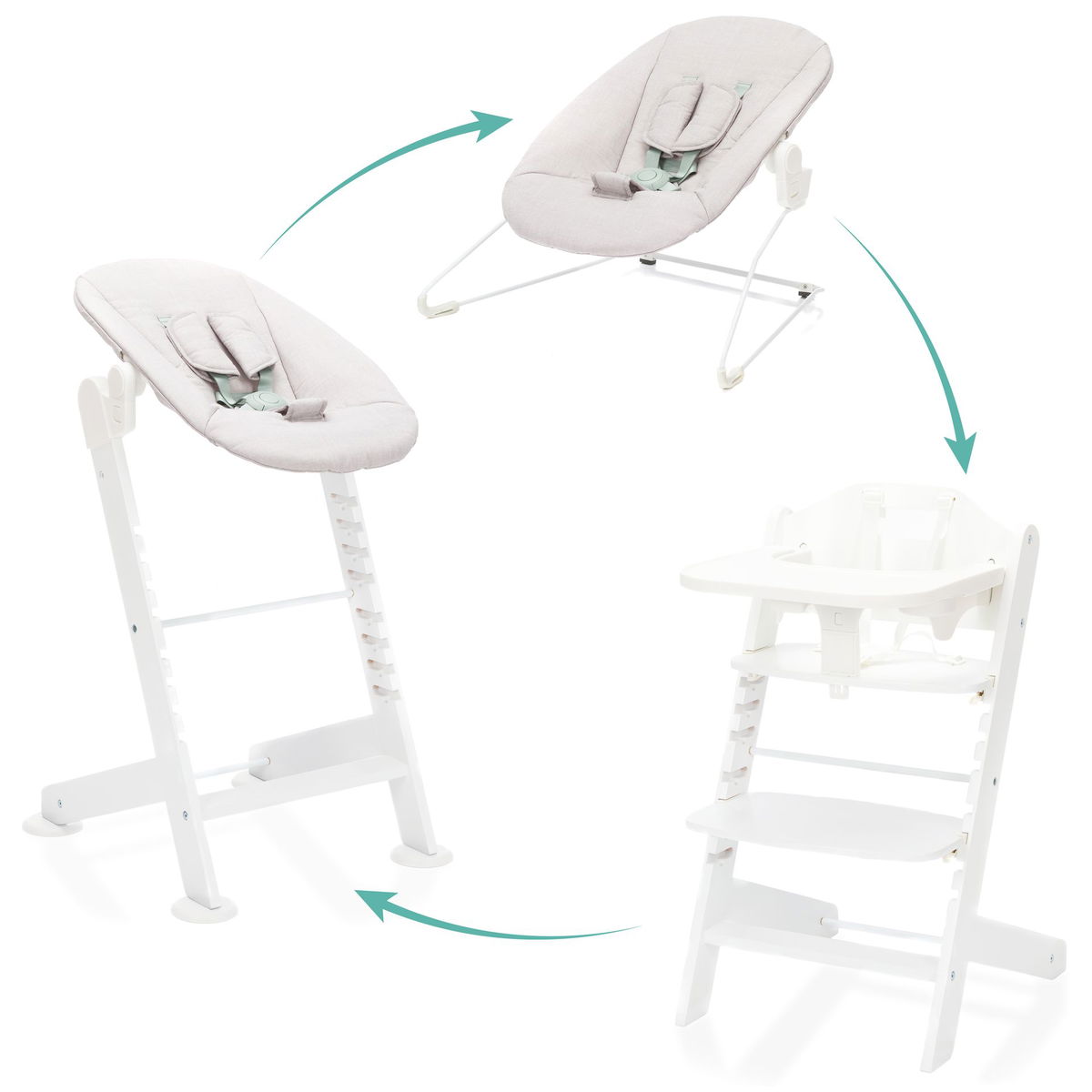 fillikidfillikid   Hochstuhl Pia Set weiss