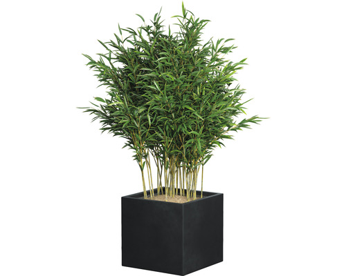 Lafiora Emilia kunststenen plantenbak, 36,5 x 36,5 x 34,5 cm, donkergrijs