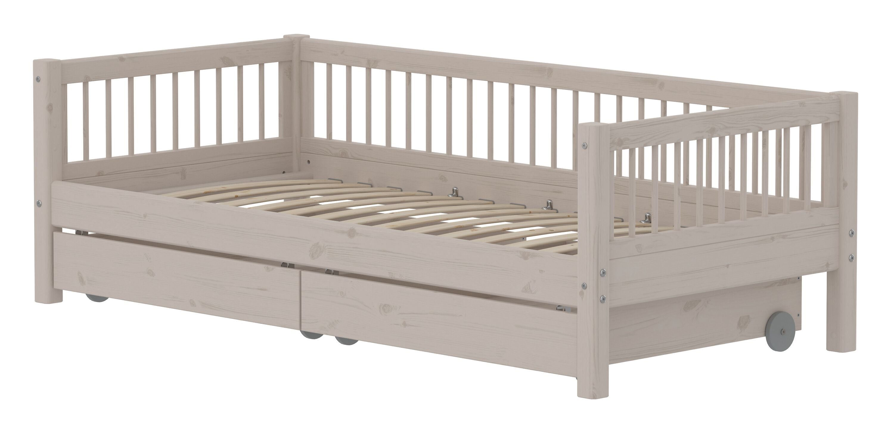 Flexa CLASSIC Kombibett - Grau / B: 100.0 cm x T: 210.0 cm x H: 67.0 cm