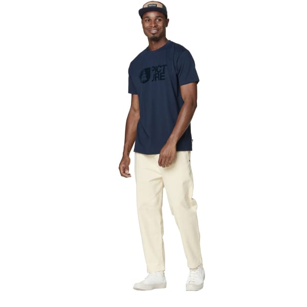 T-shirt PICTURE BASEMENT FLOCK TEE DARK BLUE