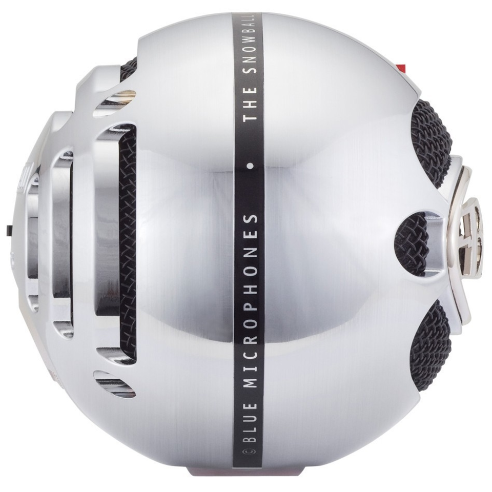 Blue - Microphone Snowball Brushed Aluminium