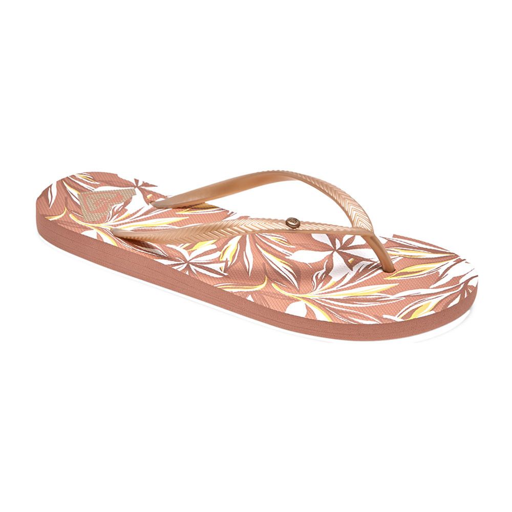 Roxy BERMUDA PRINT - Tongs Femme white/champagne