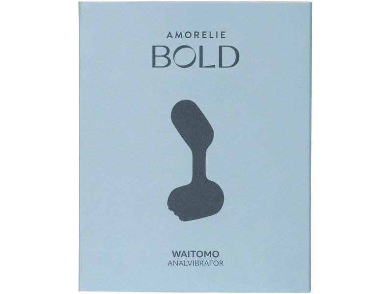 Amorelie Anal Plug Waitomo Black Ergonomischer Analplug mit Vibrator